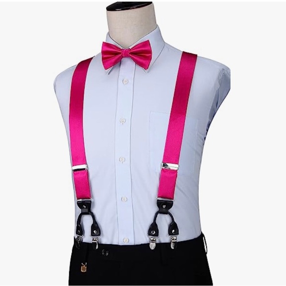 Accessories Hot Pink Suspenders Mens Suspenders Nerd Costume Poshmark